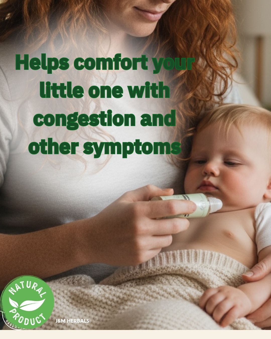 Vapor Roll-On – Natural Relief for Cough, Congestion & Headaches, Safe for babies, moms & families.