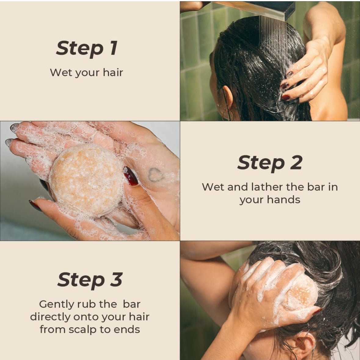 Rosemary + Castor Oil Shampoo Bar | Natural Hair Growth & Thickness