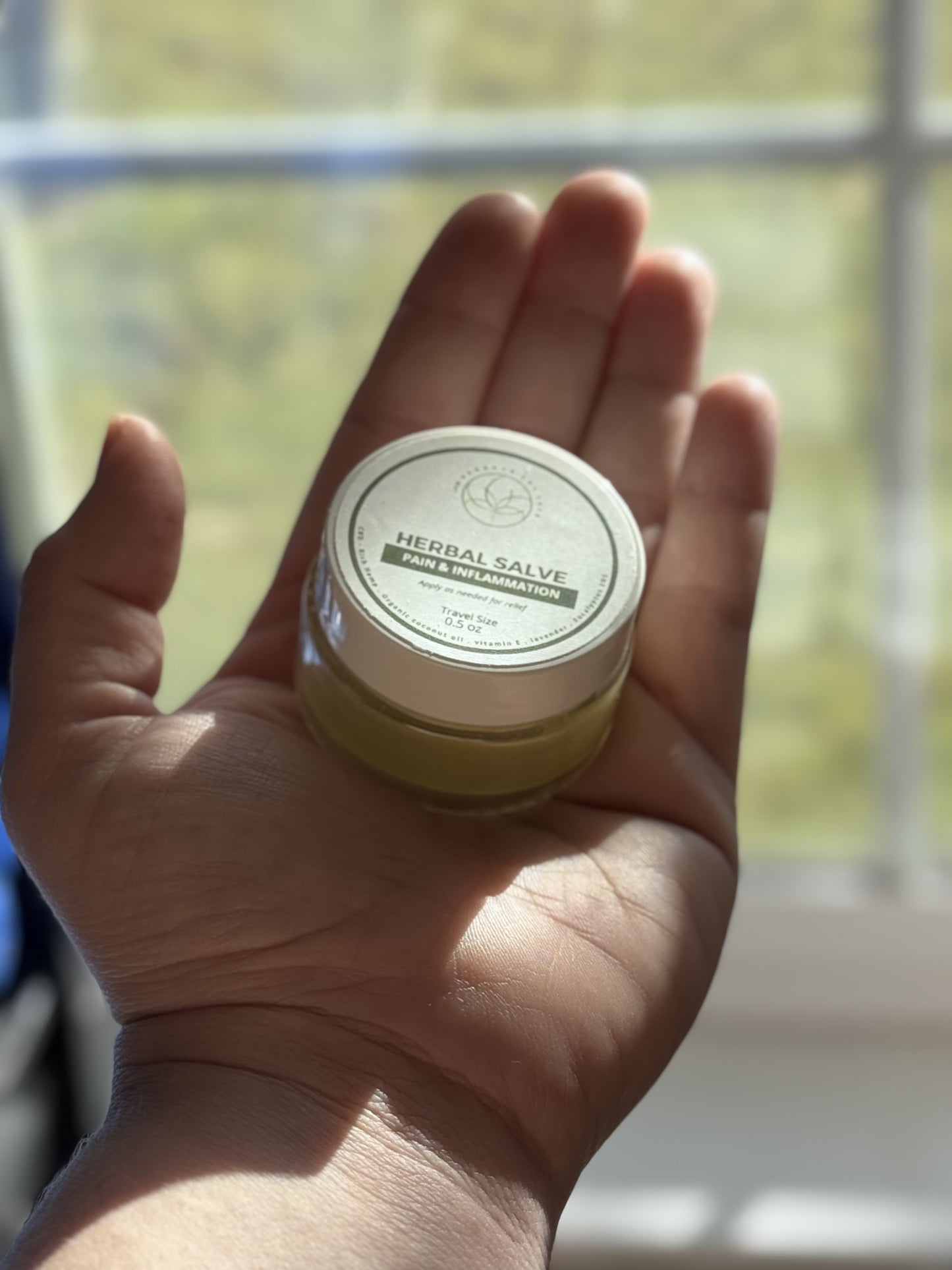 Travel Size CBD Salve – 0.5 oz Glass Jar