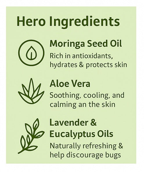 Herbal Bug Spray – DEET Free | Alcohol Free | Family Safe | Ticks | Mosquitos