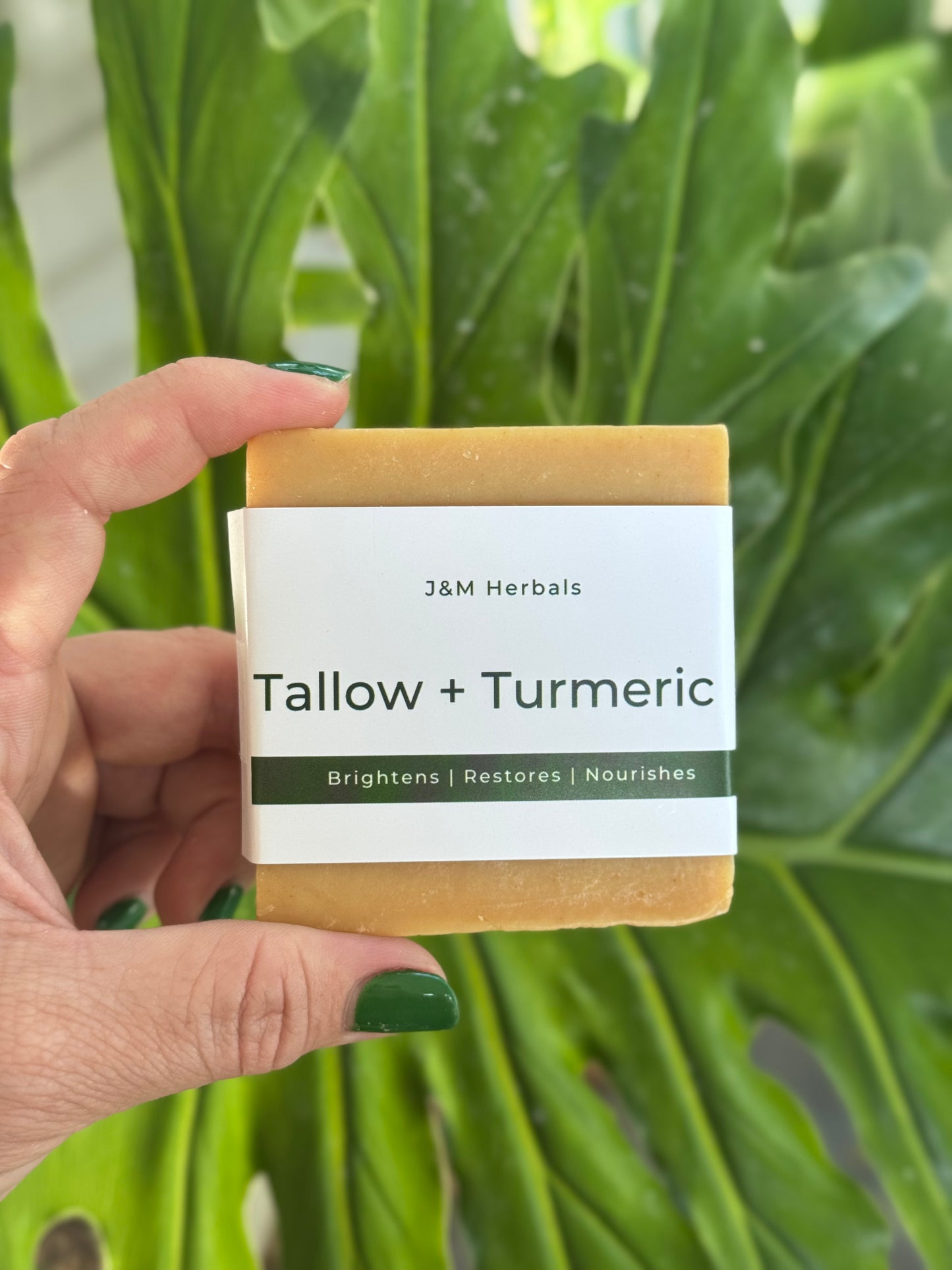 Beef Tallow Turmeric & Manuka Honey Soap Bar– Skin Brightening Restores Nourishes