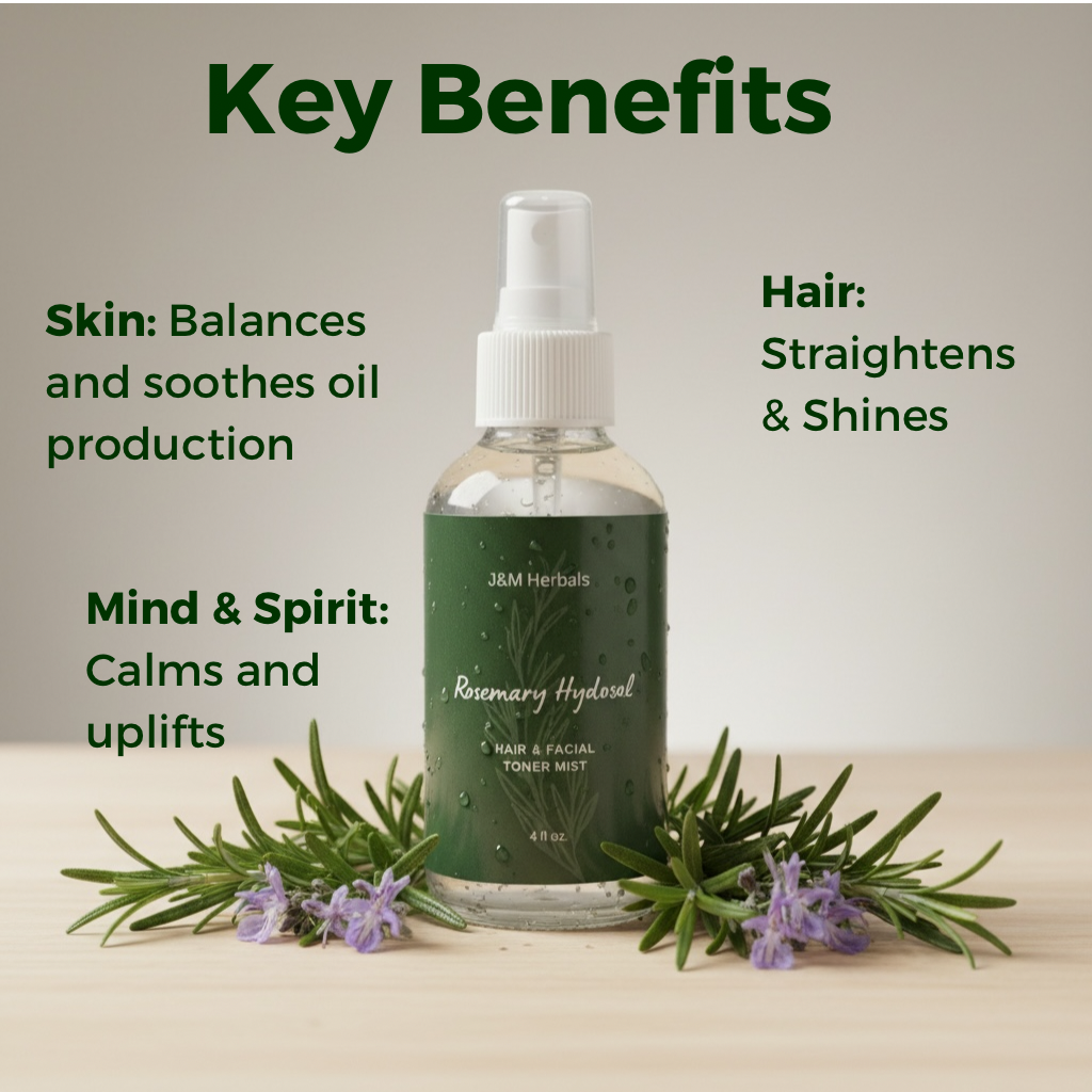 Rosemary Hydrosol- Scalp & Facial Spray