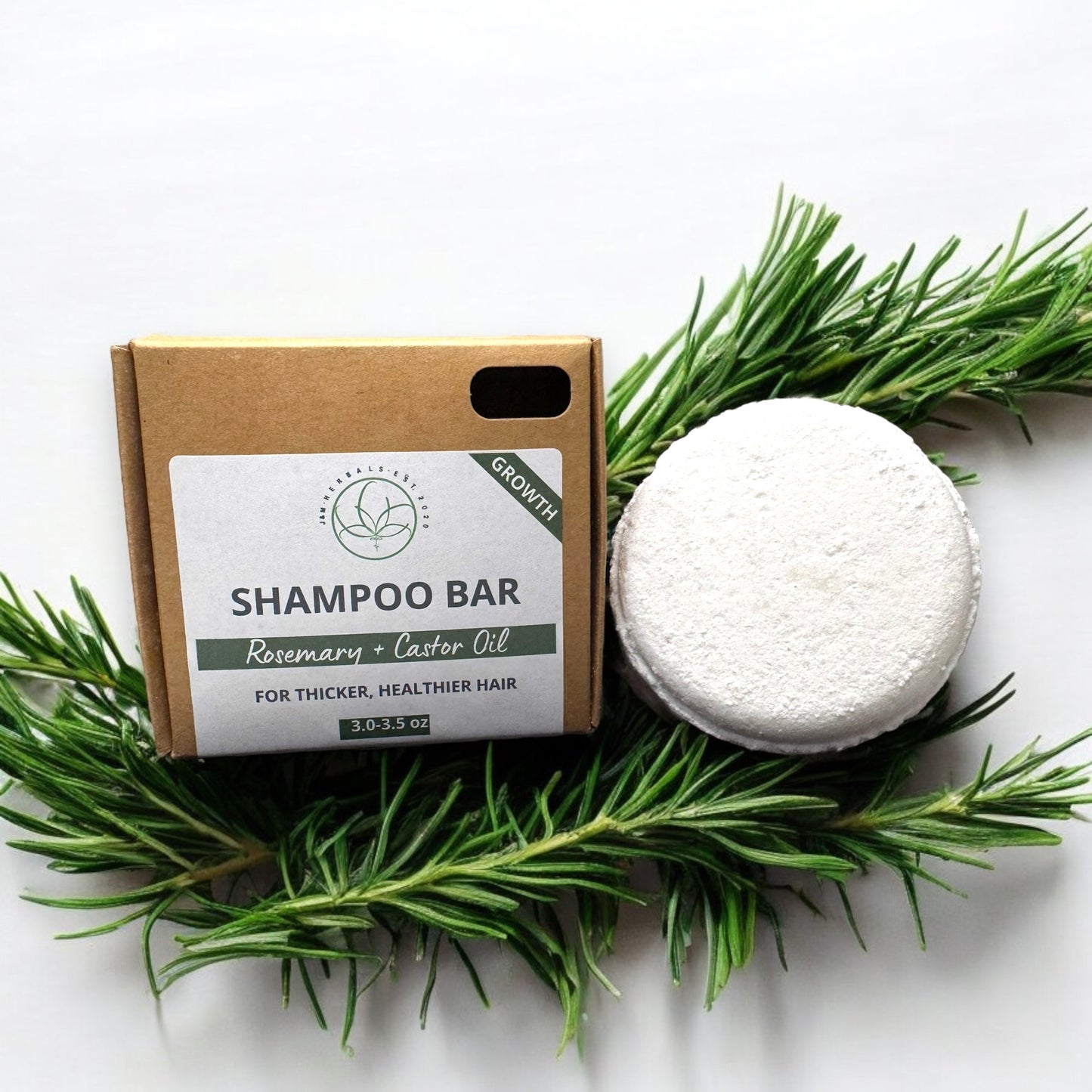 Rosemary + Castor Oil Shampoo Bar | Natural Hair Growth & Thickness