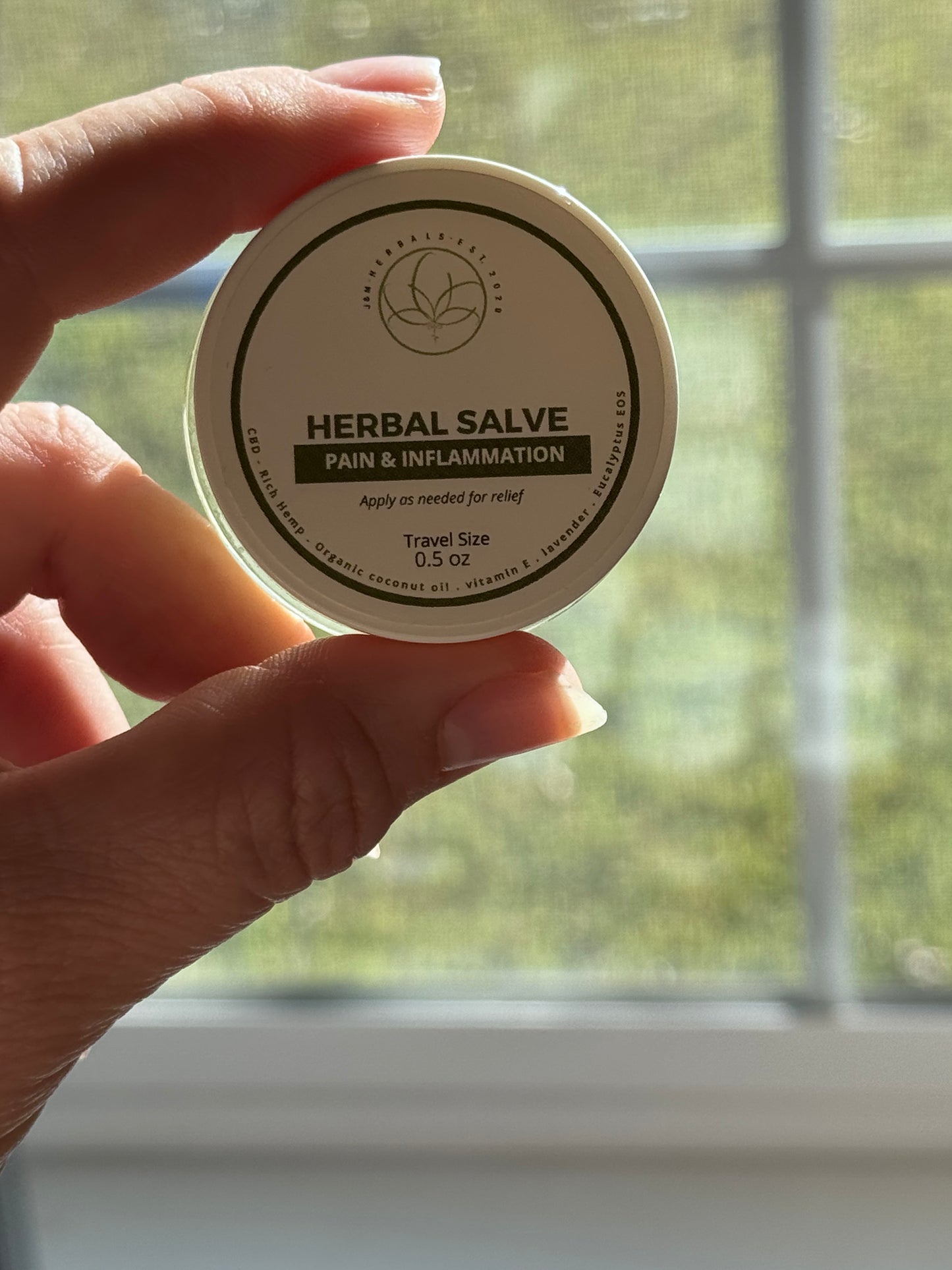 Travel Size CBD Salve – 0.5 oz Glass Jar