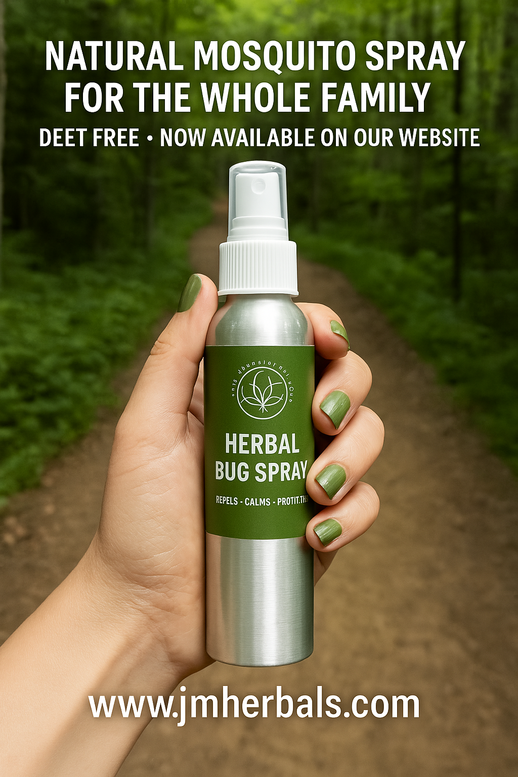 Herbal Bug Spray – DEET Free | Alcohol Free | Family Safe | Ticks | Mosquitos