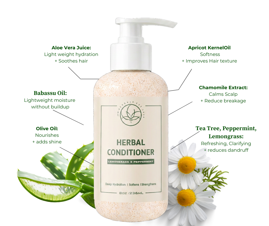 Herbal Hair Care Bundle | Shampoo, Conditioner,  Rosemary tonic, Growth oil