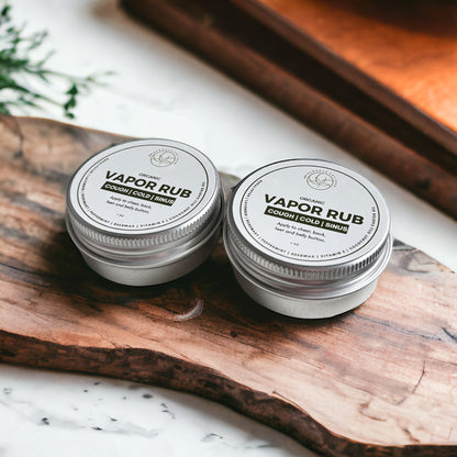 Organic Vapor Rub for Cold, Flu & Congestion Relief
Safe for Infants 2 Months and Older