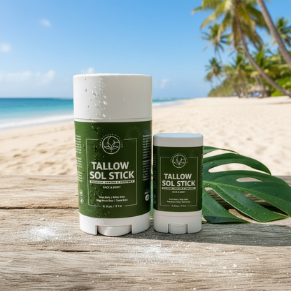 Tallow SOL Stick – Natural Mineral Sun Protection | Baby-Safe & Reef-Safe | Tallow Sun Stick