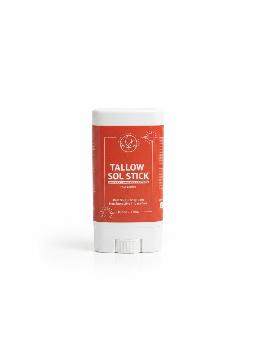 Tallow SOL Stick – Natural Mineral Sun Protection | Baby-Safe & Reef-Safe | Tallow Sun Stick