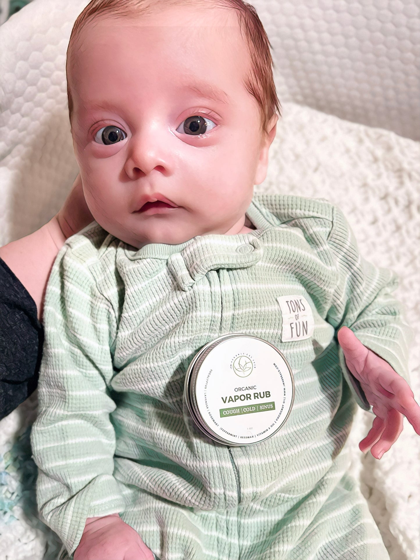 Organic Vapor Rub for Cold, Flu & Congestion Relief
Safe for Infants 2 Months and Older