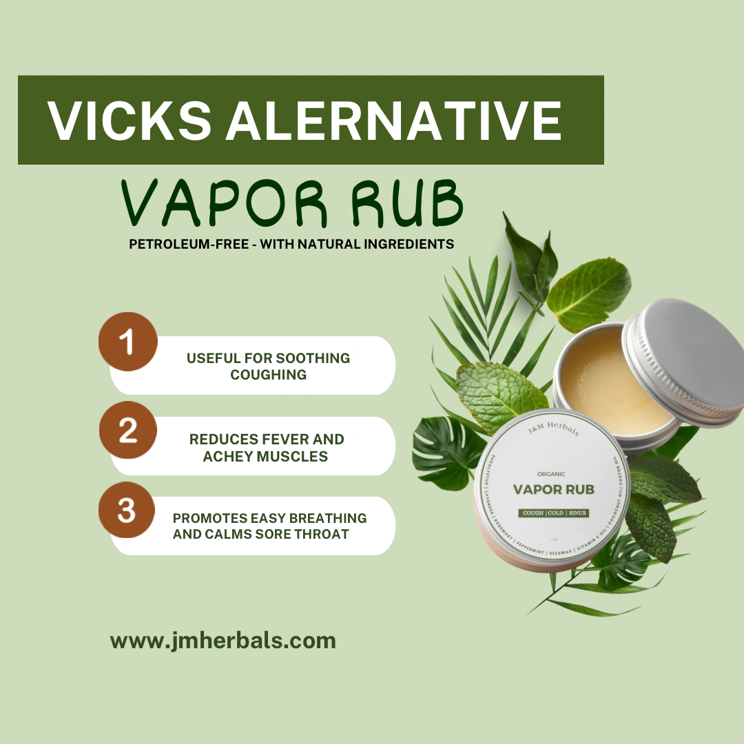 Organic Vapor Rub for Cold, Flu & Congestion Relief
Safe for Infants 2 Months and Older