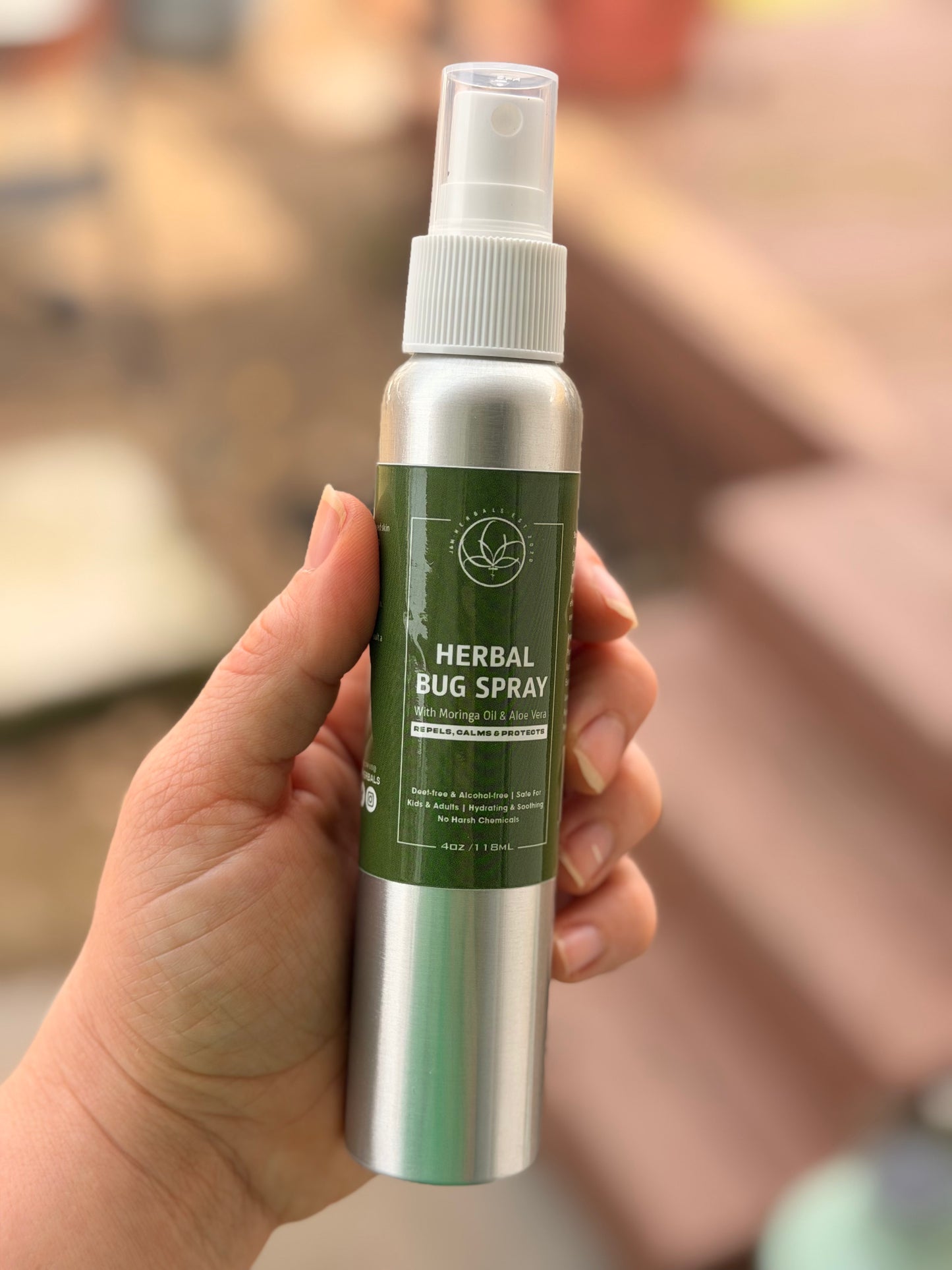 Herbal Bug Spray – DEET Free | Alcohol Free | Family Safe | Ticks | Mosquito Spray