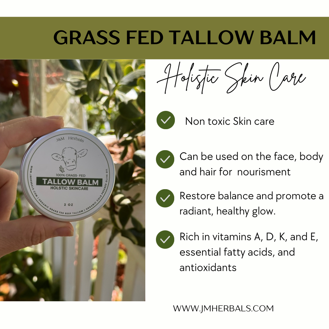 Tallow balm | Moisturizer | Dry Skin | Aging Skin | Acne Prone | Skin Elasticity