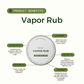Organic Vapor Rub for Cold, Flu & Congestion Relief
Safe for Infants 2 Months and Older