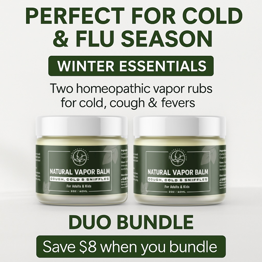 Natural Vapor Rub for Cold, Flu & Congestion Relief| Adult & kids