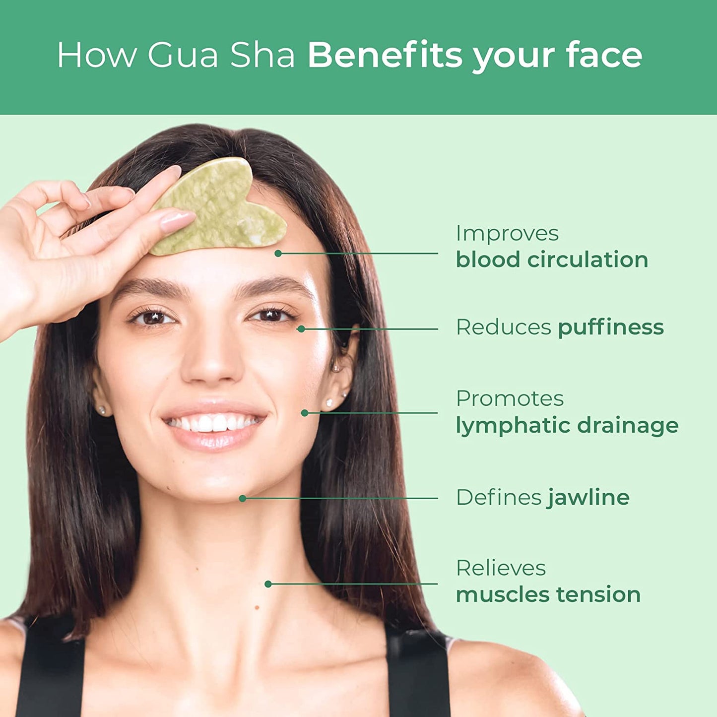 Gua Sha | Puffy Face |Jawline Sculptor | Under eye Puffiness | Double Chin
