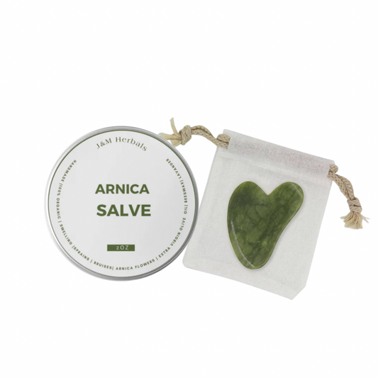 Arnica Salve with gua sha as a set for your face